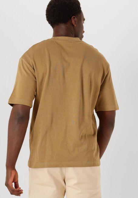 Beige SELECTED MEN T-shirt SLHLOOSEOSCAR SS O-NECK TEE NOOS - large