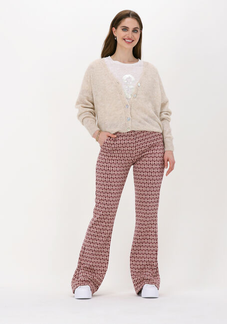 Oranje SUMMUM Flared broek TROUSER GRAPHIC JACQUARD Oranje SUMMUM Flared broek TROUSER GRAPHIC JACQUARD - large