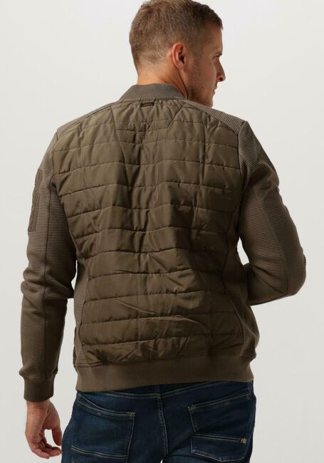 Groene PME LEGEND Jack ZIP JACKET OTTOMAN MIXED PADDED NYLON - large