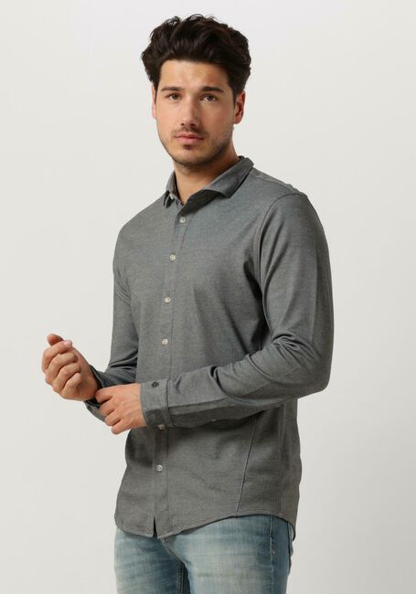 CAST IRON Chemise décontracté LONG SLEEVE SHIRT CF TEC 2 TONE PIQUE en gris - large