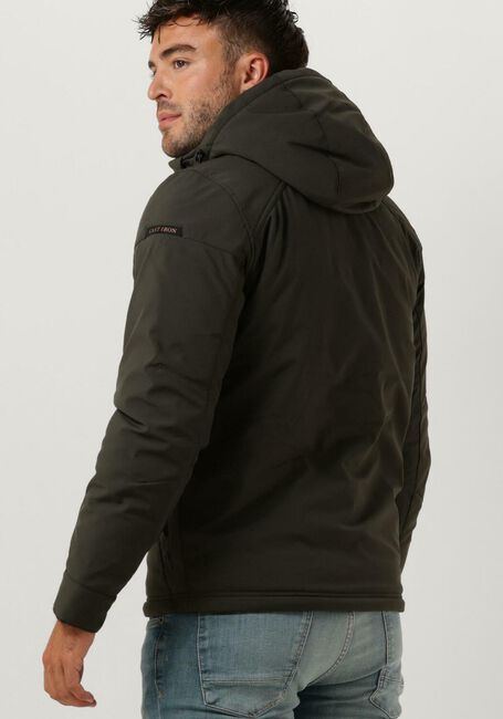 Beige CAST IRON Jassen HOODED JACKET SOFTSHELL SUPERBOLT - large