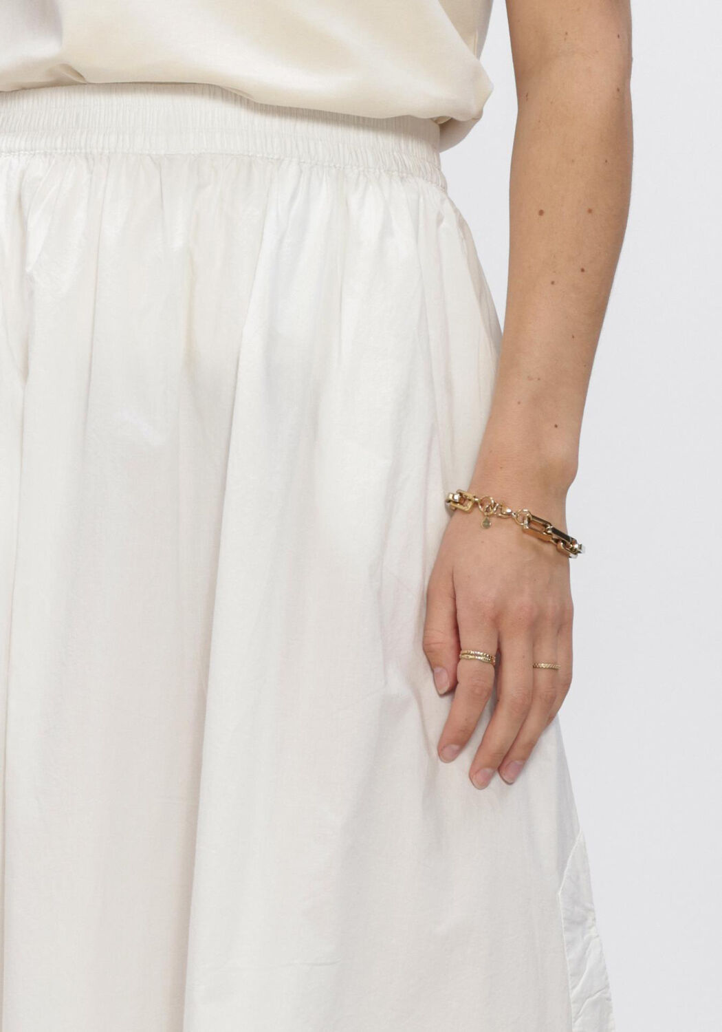 ROUGE EDIT ROULINNE HW ANKLE SKIRT Jupes en blanc - large