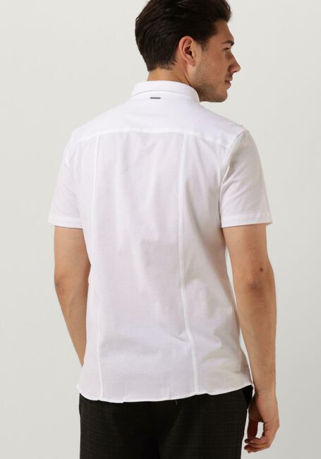 PUREWHITE Chemise d&eacute;contract&eacute; MELANGE SS BASIC SHIRT en blanc - large