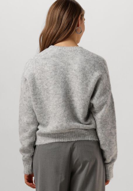 COLOURFUL REBEL Pull OLIVIA CREWNECK KNITTED SWEATER en gris - large