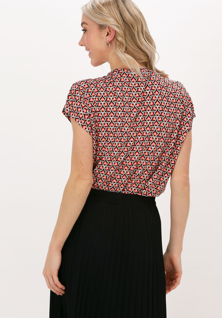 SUMMUM Haut TOP CALEIDOSCOPE PRINT ON VISC en orange - large