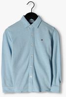 Lichtblauwe TOMMY HILFIGER Klassiek overhemd STRETCH PIQUE SHIRT L/S - medium