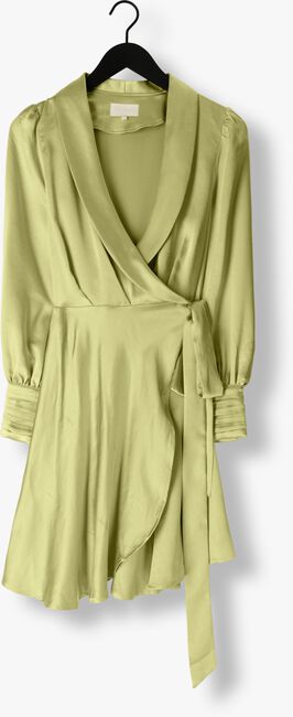 Groene NOTRE-V Mini jurk NV-DORIS SATIN DRESS  - large