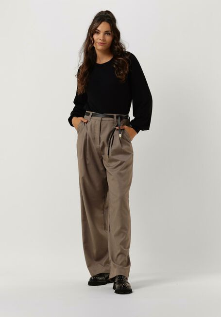 SUMMUM Chandail PUFFY SLEEVE SWEATER BASIC KNIT en noir - large