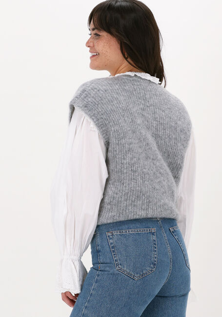 JUST FEMALE Spencer FINE VEST Gris clair - large