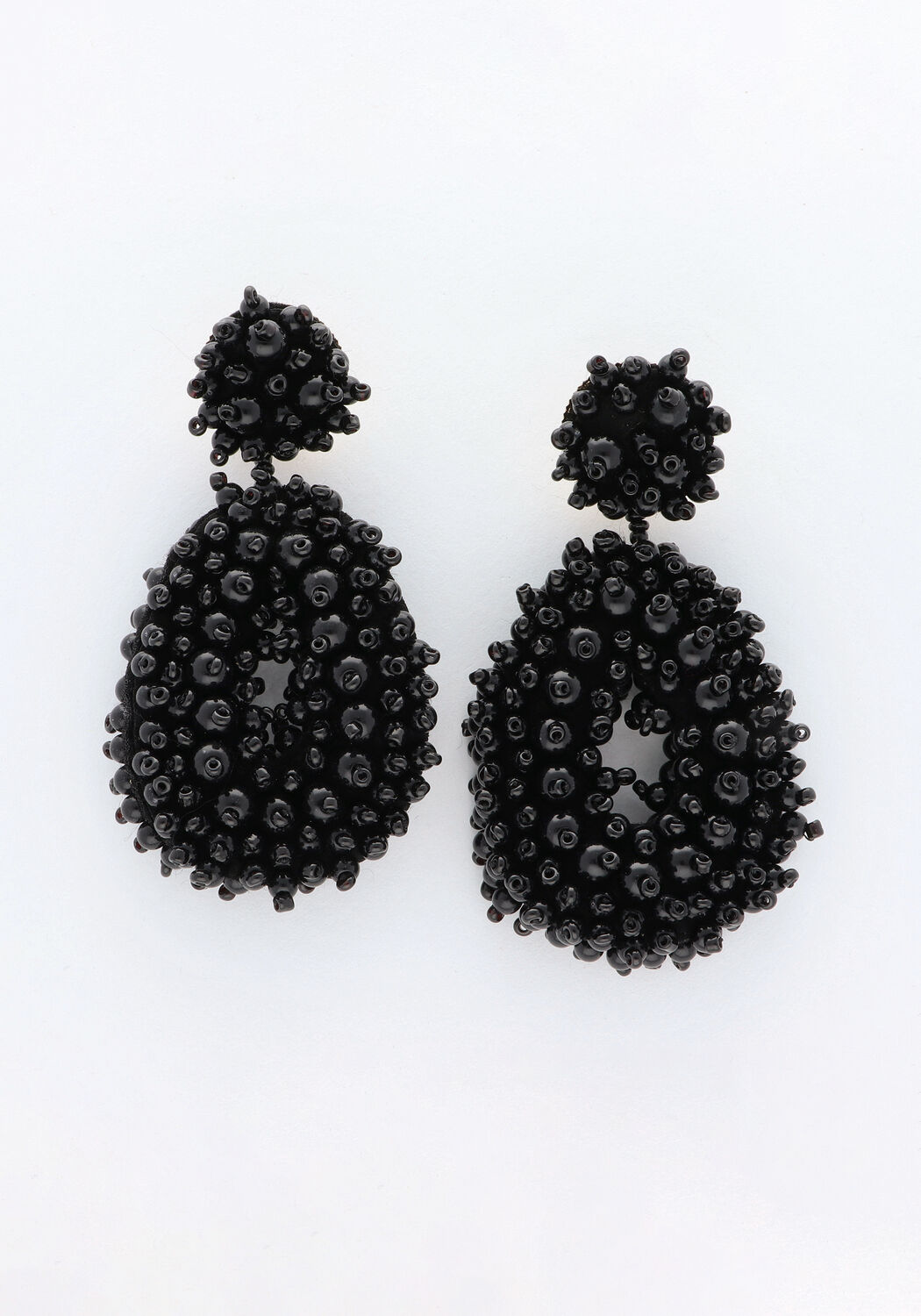 Zwarte NOTRE-V Sieraad EARRING BEADS