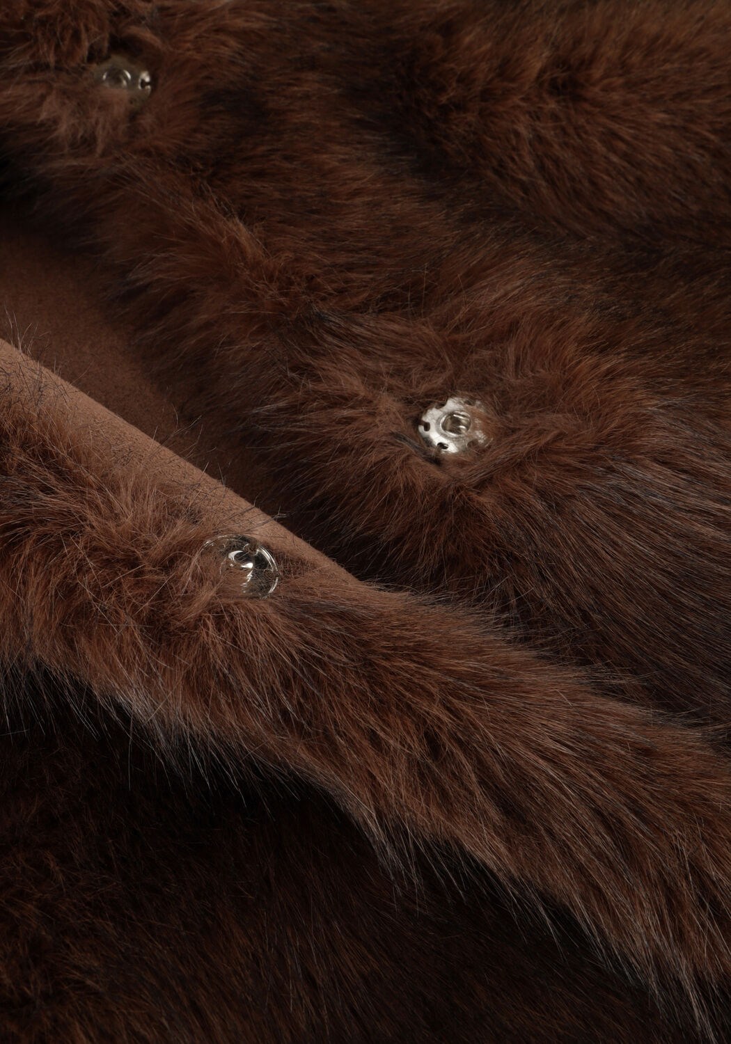 Bruine NEO NOIR Bodywarmer KEVINI FAUX FUR VEST - large