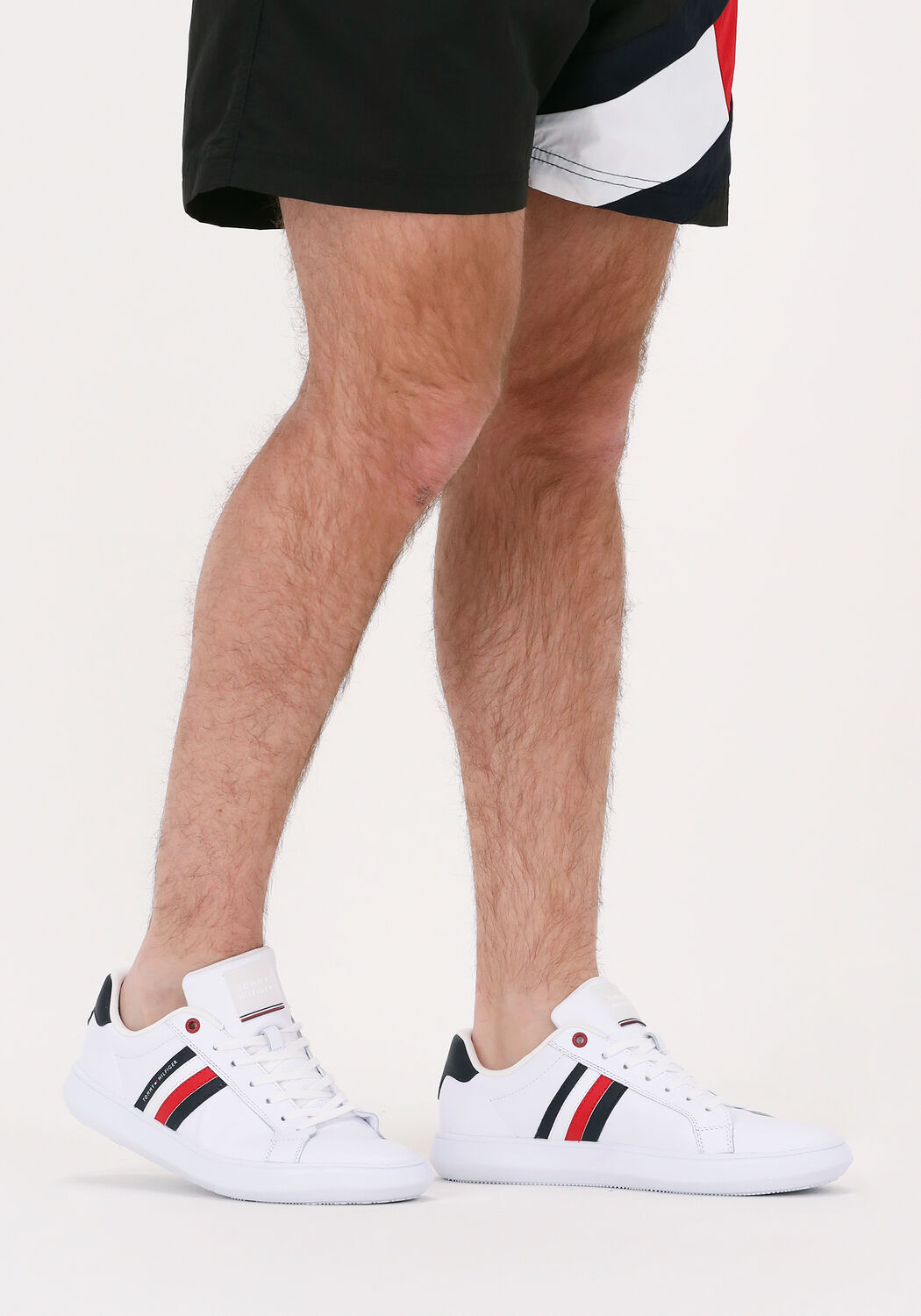 witte tommy hilfiger lage sneakers essential cupsole