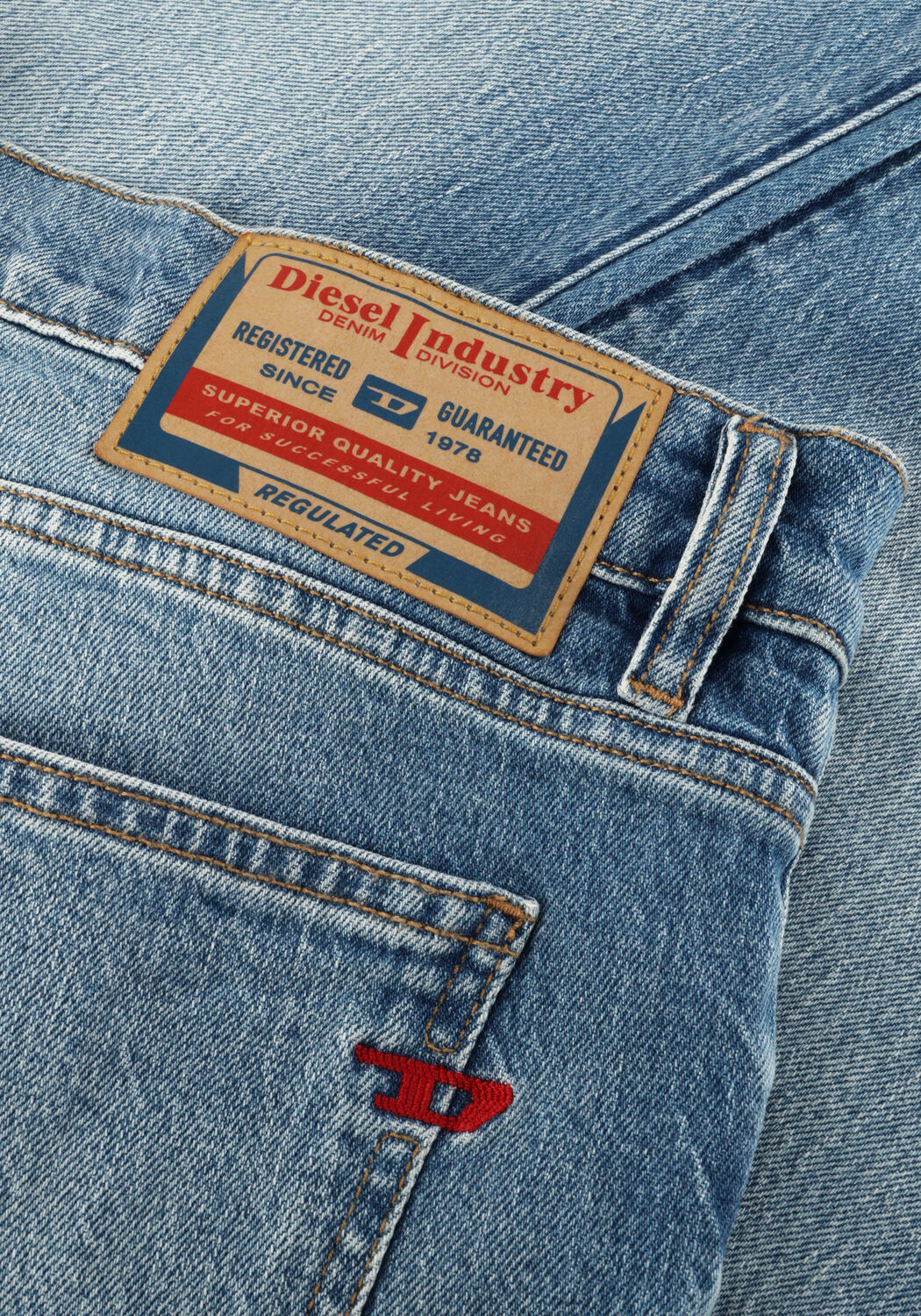 Blauwe DIESEL Slim fit jeans 2019 D-STRUKT - large