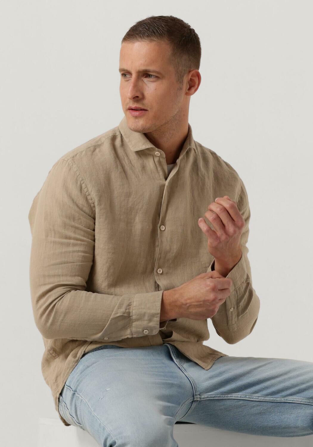 Beige THE GOODPEOPLE Casual overhemd SOHO Omoda