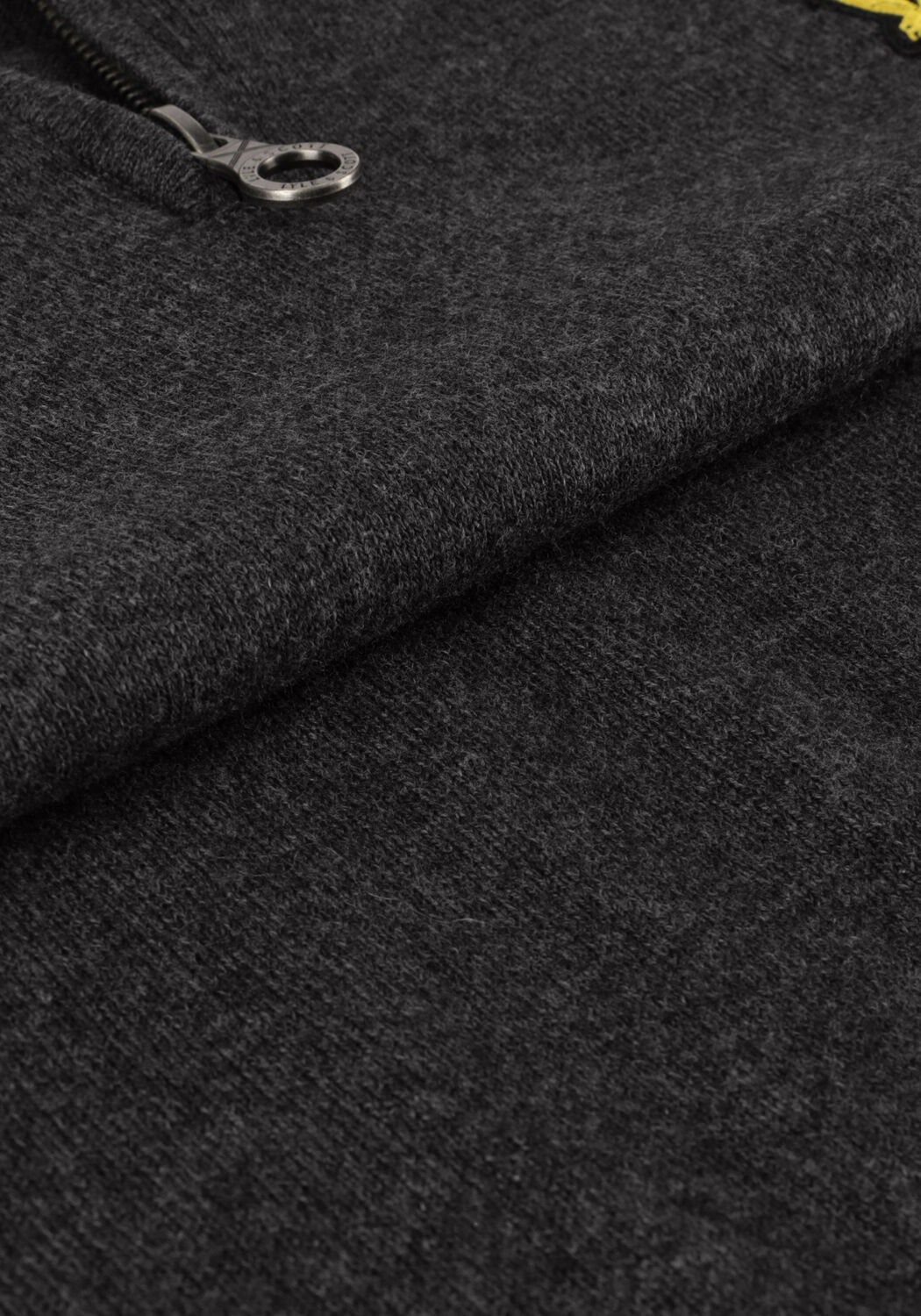 LYLE & SCOTT Pull COTTON MERINO QUARTER ZIP JUMPER Gris fonc&eacute; - large