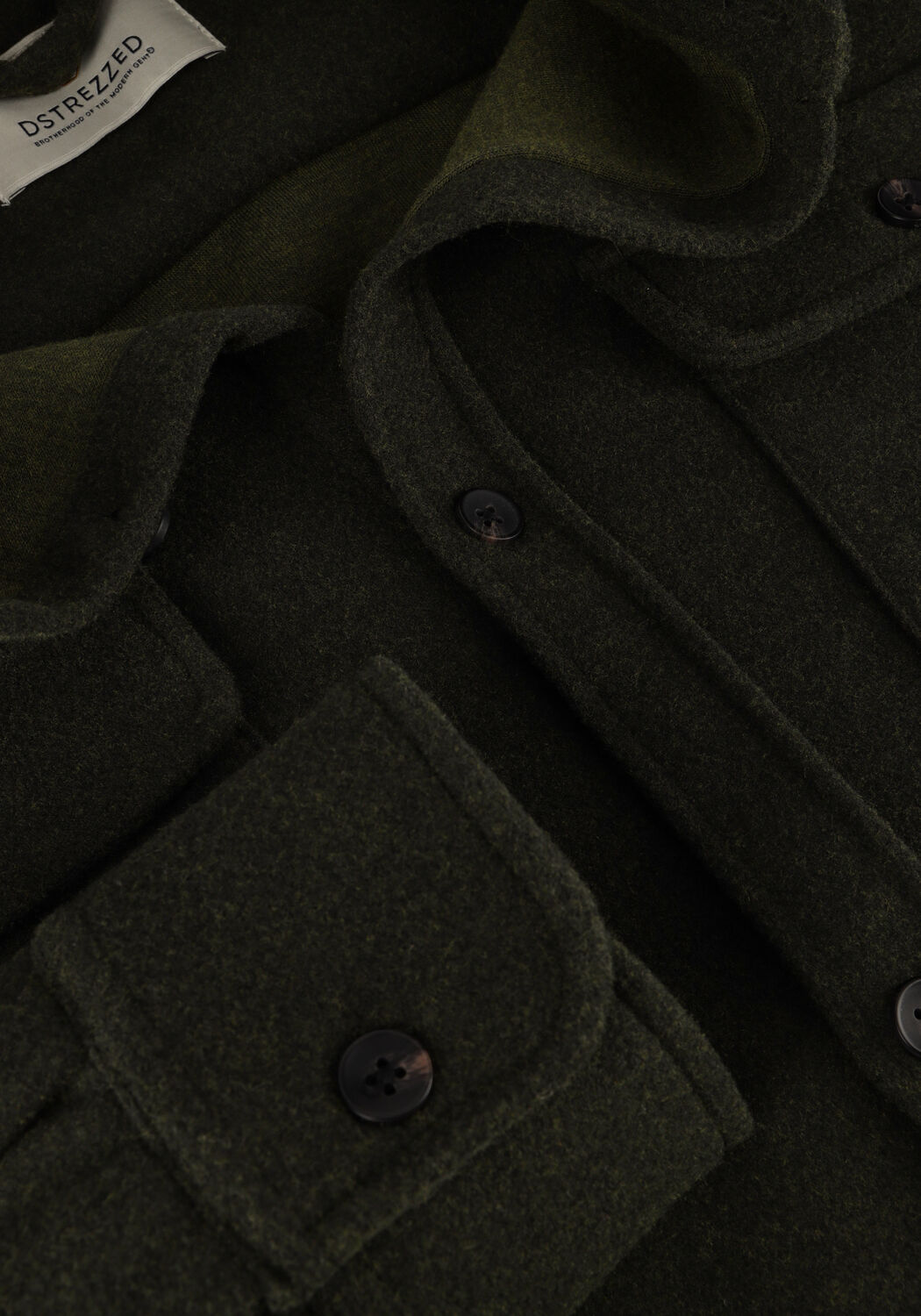 DSTREZZED Surchemise ULRIK OVERSHIRT en vert - large