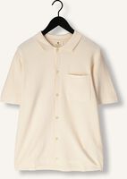ANERKJENDT Polo AKSVEND S/S KNIT SHIRT en beige ANERKJENDT Polo AKSVEND S/S KNIT SHIRT en beige - medium