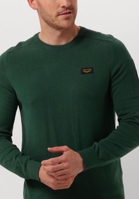 Groene PME LEGEND Trui R-NECK AMERICAN CLASSIC KNIT - large