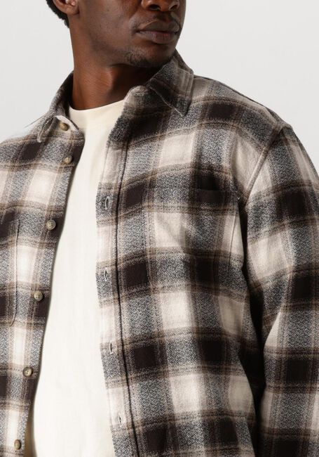 Bruine SELECTED HOMME Overhemden SLHREGOWEN-GRINDLE CHECK SHIRT LS - large