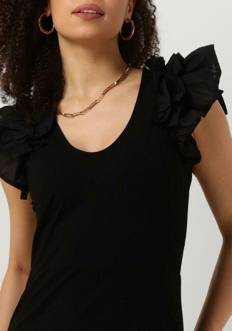 JANSEN AMSTERDAM Robe midi FIONA en noir - large