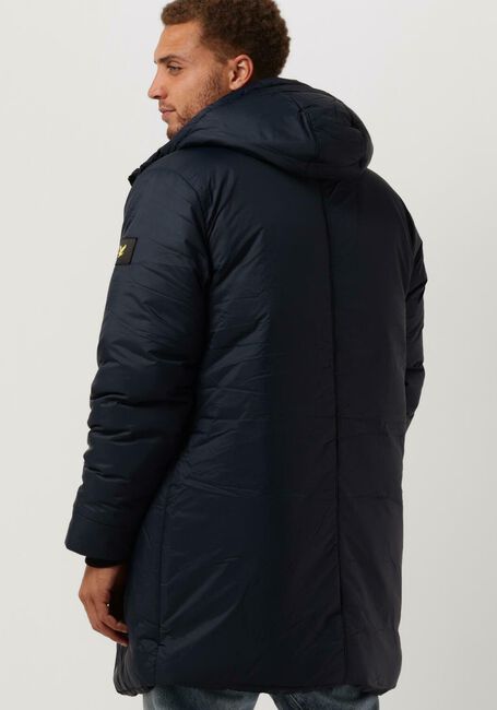Donkerblauwe LYLE & SCOTT Gewatteerde jas LONG LINE INTERNAL PADDED JACKET - large