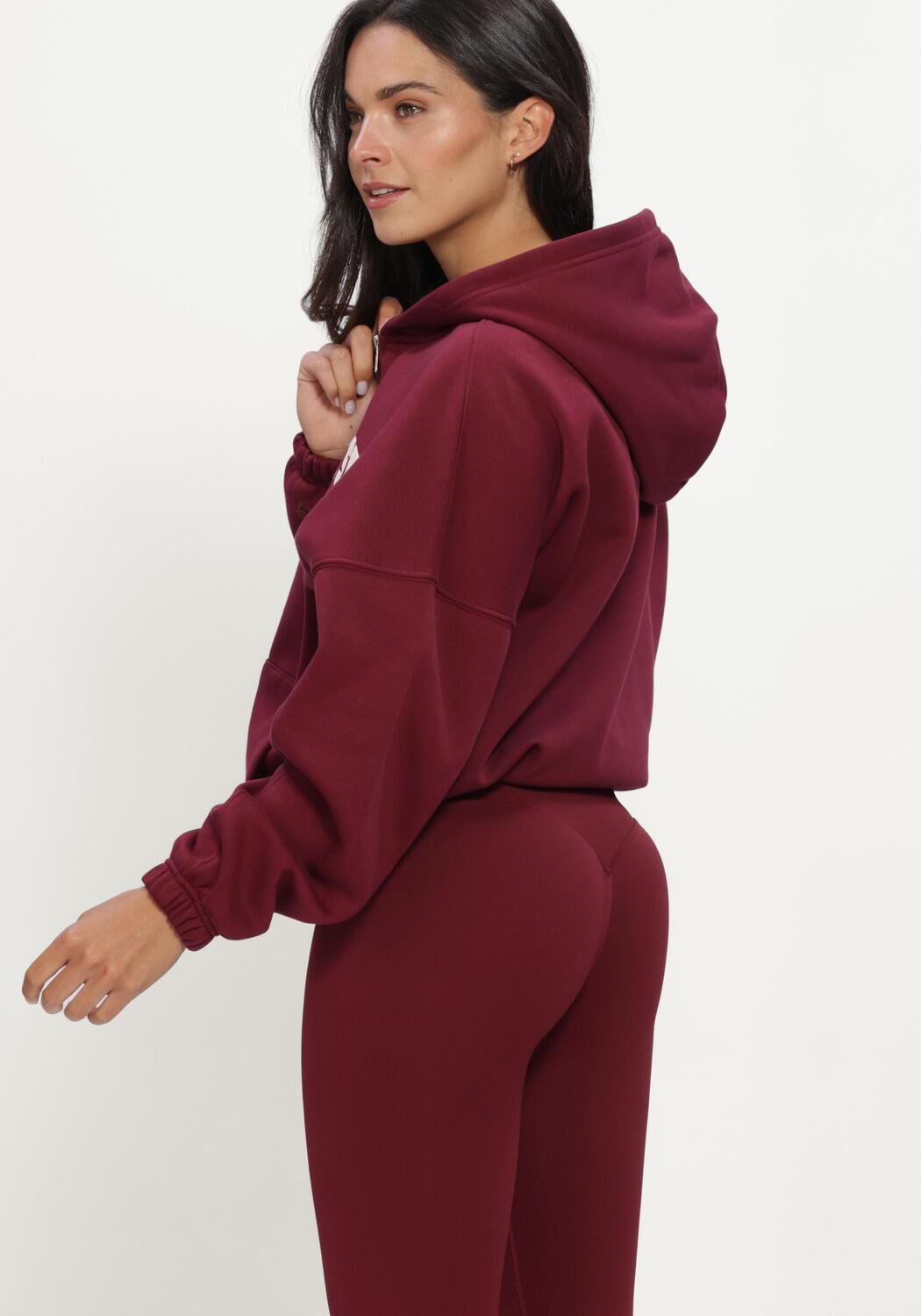 AIM'N Chandail VARSITY SWEAT ZIP HOOD Bordeaux - large