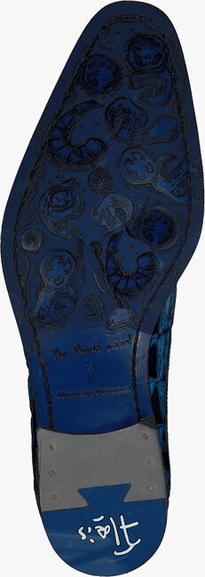 FLORIS VAN BOMMEL Richelieus 18204 en bleu  - large