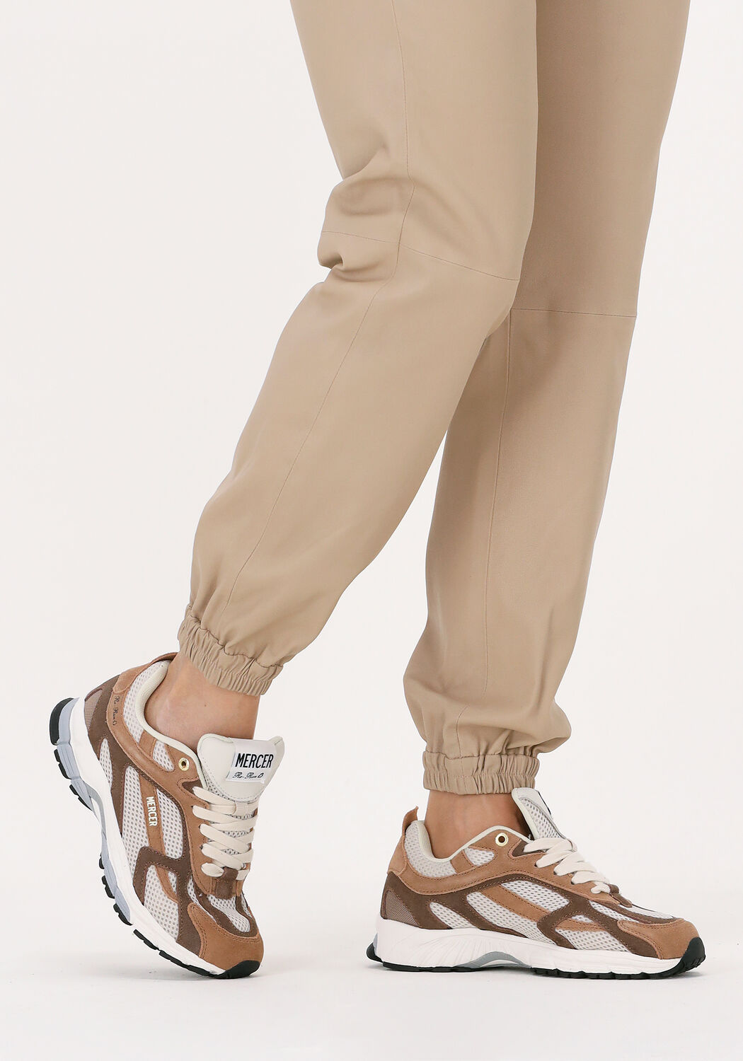 Bruin shop sneakers dames
