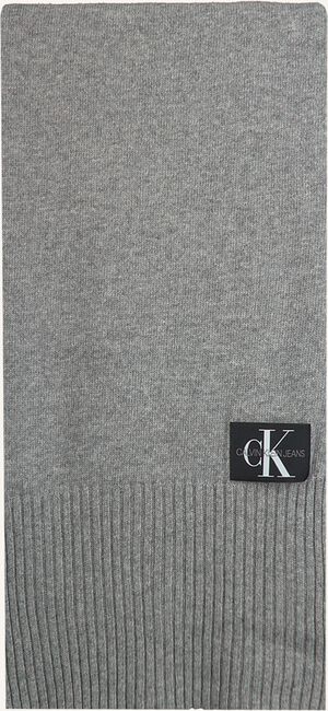 Grijze CALVIN KLEIN Sjaal J BASIC MEN KNITTED SCARF Grijze CALVIN KLEIN Sjaal J BASIC MEN KNITTED SCARF - large