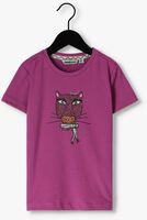 MOODSTREET T-shirt T-SHIRT WITH CHEST PRINT en violet