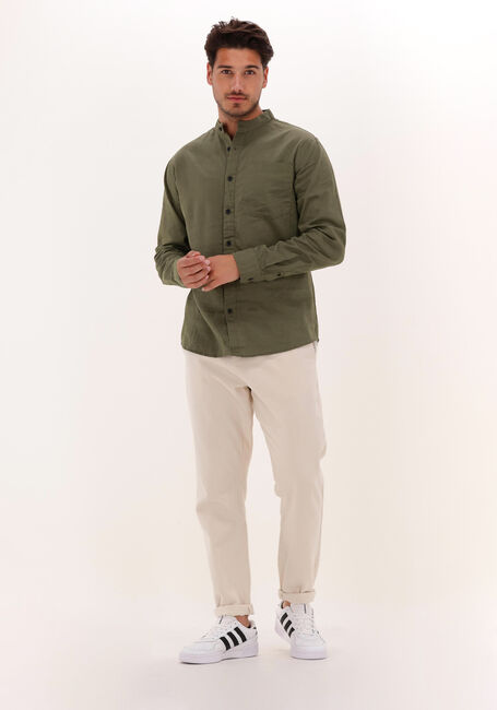 ANERKJENDT Chemise décontracté AKLUKAS LINEN SHIRT en vert - large