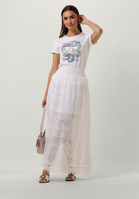 GUESS Jupe maxi SANGALLO RAFA LONG SKIRT en blanc - large