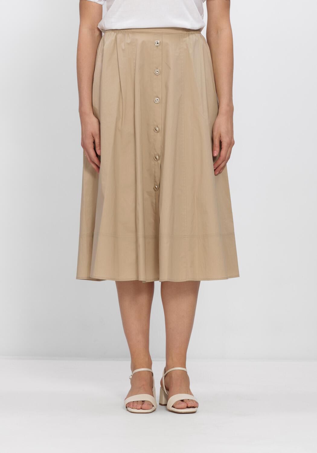 Beige TWINSET MILANO Midirok 261TT2235 - large