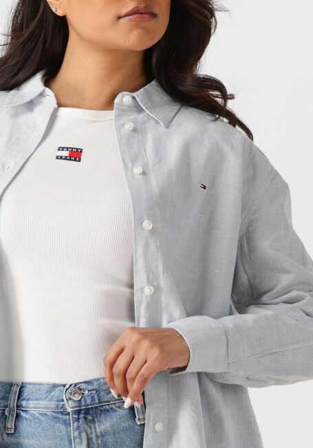 TOMMY JEANS TJW RLX LINEN SHIRT Blouses Bleu clair - large