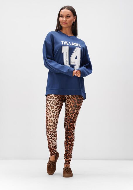 ALIX THE LABEL Chandail LADIES KNITTED SPORTS SWEATER Bleu fonc&eacute; - large