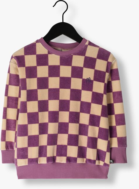 Paarse CARLIJNQ Trui CHECKERS - SWEATER - large