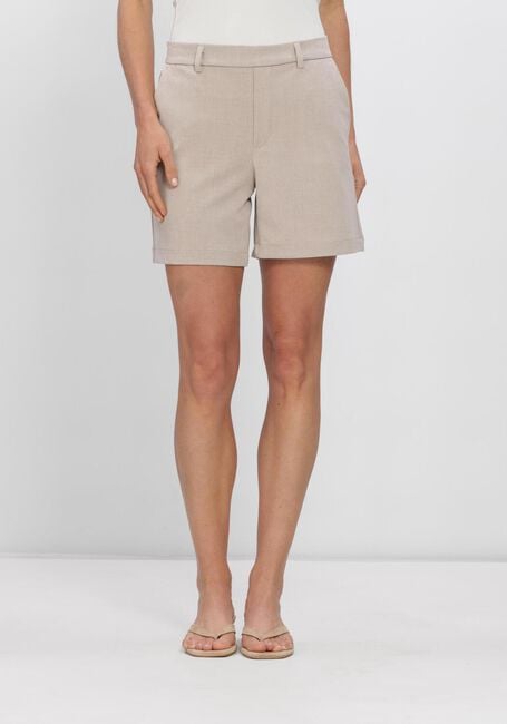 OBJECT Pantalon courte OBJLISA MW RE SHORTS en marron - large
