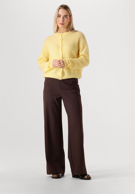 Gele STUDIO ANNELOES Trui BIBI MOHAIR CARDIGAN - large