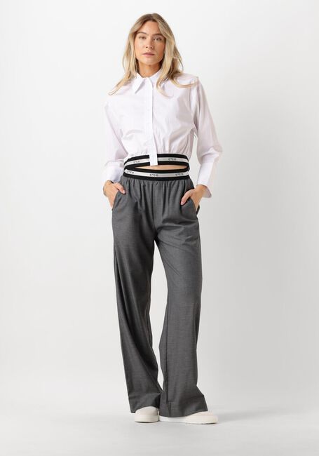 Witte CO'COUTURE  COTTON CRISP LOGO CROP SHIRT - large