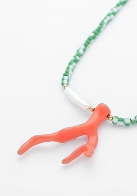 Groene BONNIE STUDIOS Sieraad PENDANT NECKLACE GREEN - large