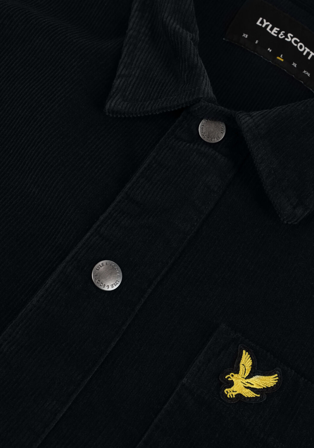 Donkerblauwe LYLE & SCOTT Overshirt CORD OVERSHIRT - large