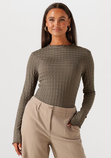 Olijf SUMMUM Top TOP STRUCTURE JERSEY - large