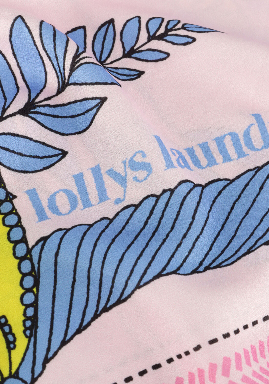 LOLLYS LAUNDRY BIG SCARF Foulard en bleu - large