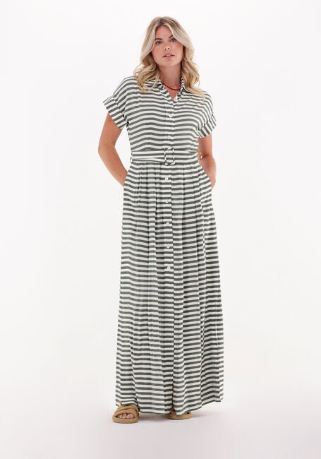 VANILIA Robe maxi BUTTON LONG DRESS en vert - large