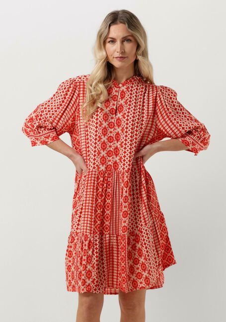 LOLLYS LAUNDRY Mini robe SABINELL SHORT DRESS en rouge - large