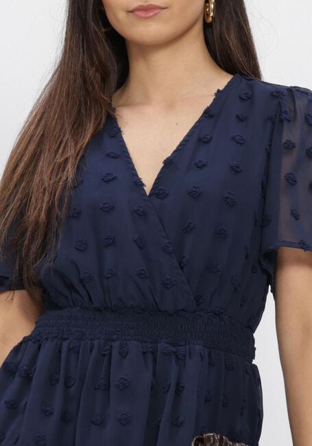 Blauwe Y.A.S. Jurken YASDOTTIE SS DRESS - large