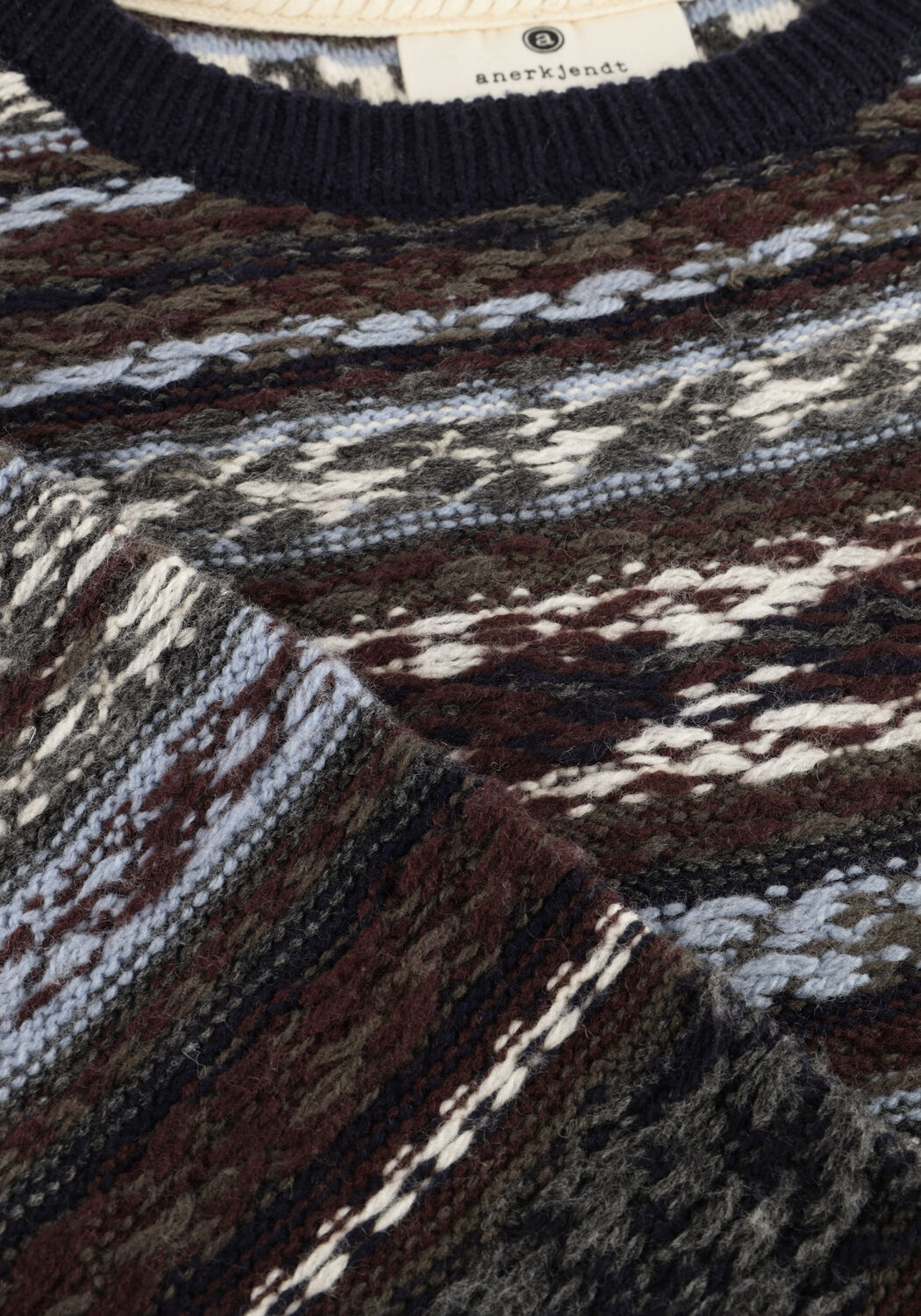 Multi ANERKJENDT Trui AKSUNE REVERSE INKA KNIT - large