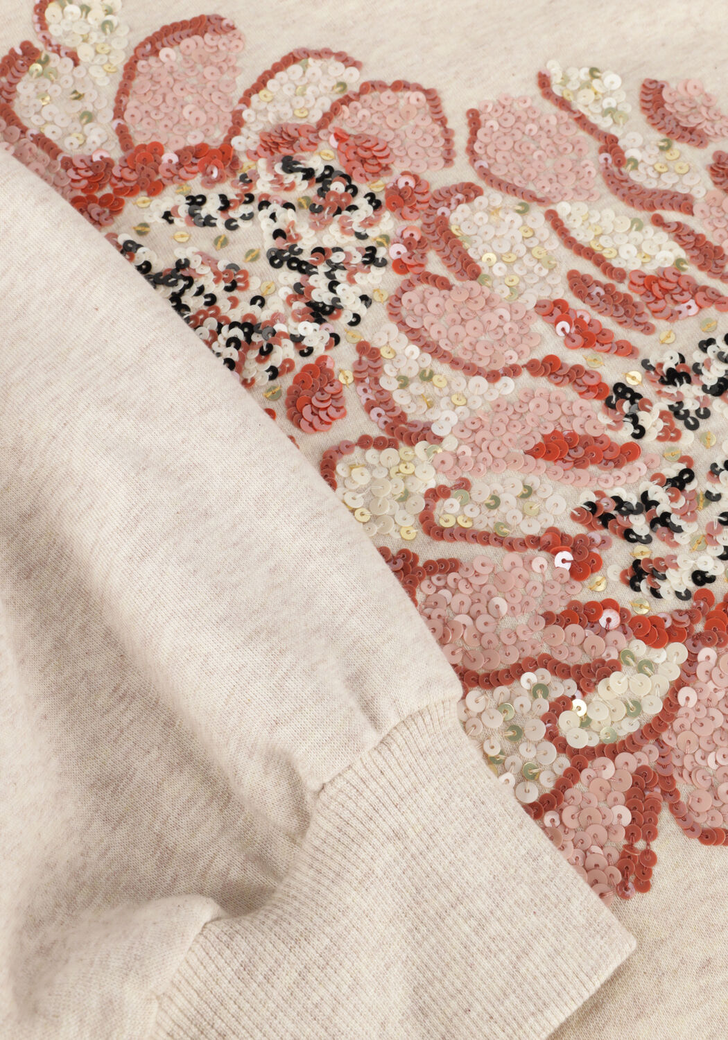 SUMMUM Chandail LONGSLEEVE EMBELLISHED SWEATSHIRT en beige - large