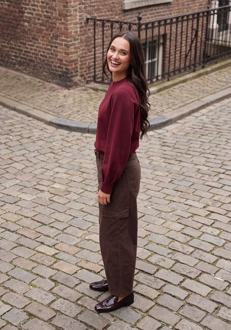 SELECTED WOMEN Chandail SLWLYA LS SWEAT Bordeaux - large
