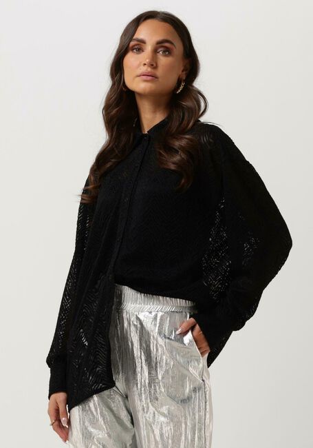 ALIX THE LABEL LADIES WOVEN ZEBRA LACE BLOUSE Blouses en noir - large